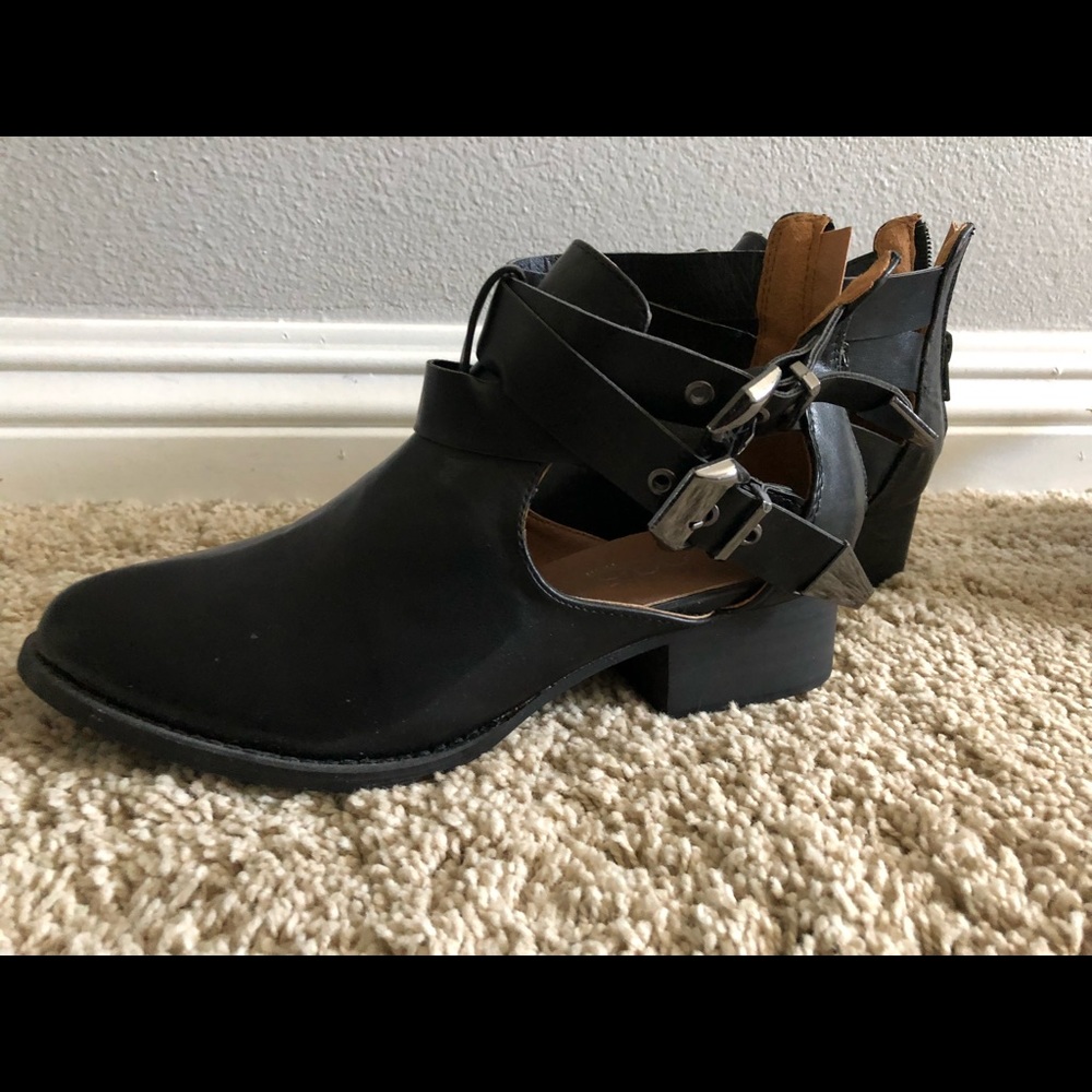 Cut out boots, brand new